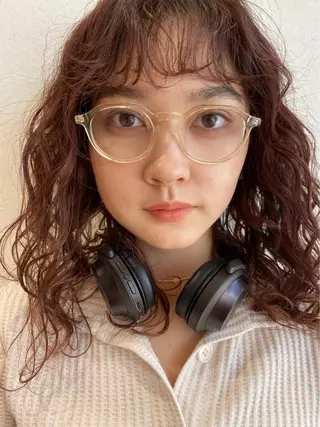 セミロング パーマ ヘアアレンジ パーマ指名No1 /namiのヘアスタイル