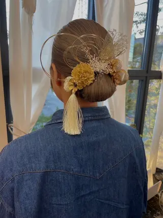 セミロング ヘアアレンジ 太田 妃香/岡崎美容室のヘアスタイル