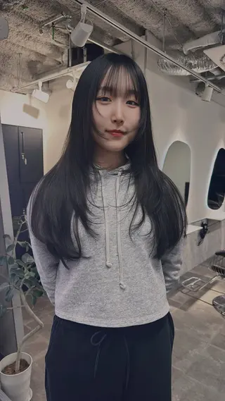 ロング 新宿/ハイトーン/ レイヤー/サカキのヘアスタイル