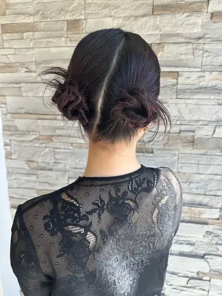 ヘアアレンジ 艶髪/ブリーチなし Wカラー🌺yuiのヘアスタイル