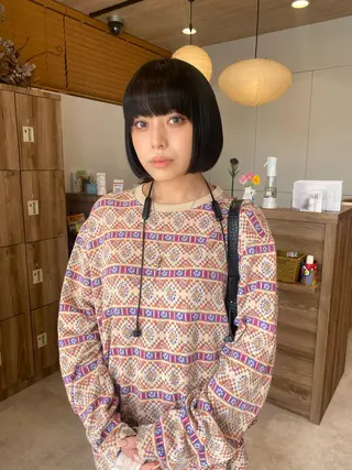 ショート カラー パーマ指名No1 /namiのヘアスタイル