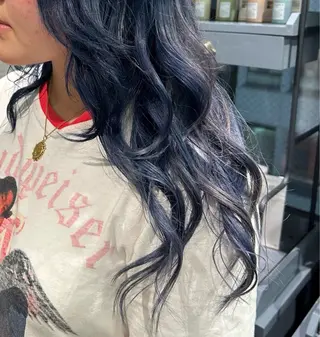 ロング ぱつっとボブ/Wカラ ー/ことこ🍒のヘアスタイル