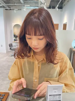 ミディアム カラー uyu所属・♡kyoka /  uyu♡のヘアスタイル