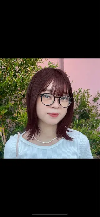 セミロング カラー カラー/韓国レイヤー /ブリーチ/hinaのヘアスタイル