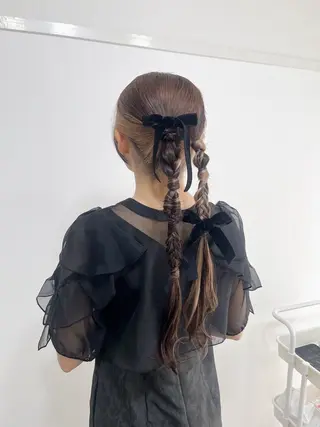 ロング ヘアアレンジ ヘアセットサロン /上坪愛美のヘアスタイル