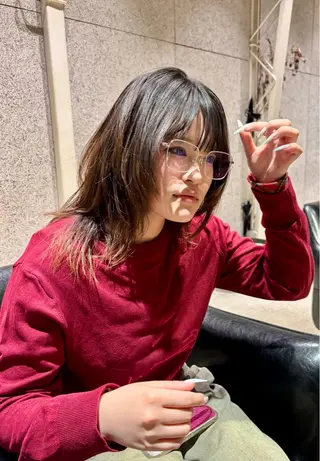 セミロング カラー パーマ iki所属・パーマstyle てるてるのヘアスタイル