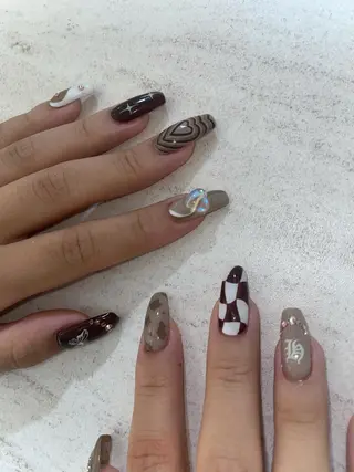 ネイル moca心斎橋所属・˚✧⁺⭐︎༚moca miyuu⁎⁺˳✧༚のネイルデザイン