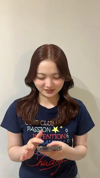 ミディアム カラー 透明感カラー🫧🤍 /wakaのヘアスタイル