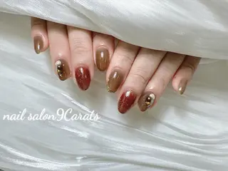 ネイル 💜ワンホンネイル ナインカラット💎のネイルデザイン