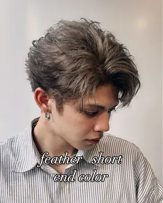 ショート カラー メンズ PIA hair design所属・湖城 恵吾のヘアスタイル