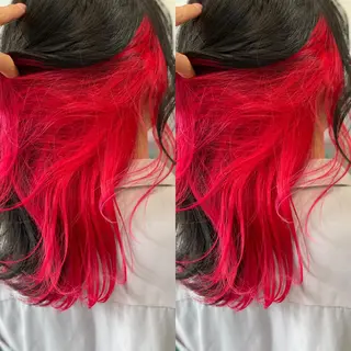 セミロング カラー Snaly カラー特化ページのヘアスタイル