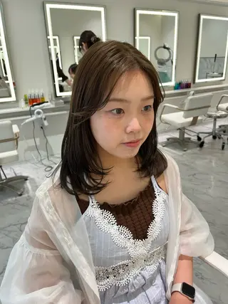 セミロング ParveMix /石田 佳澄🩶のヘアスタイル