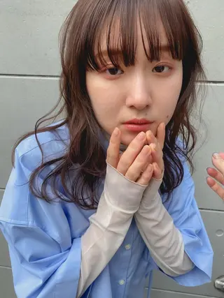 ミディアム カラー イチカワ ミオ/ minim hairのヘアスタイル