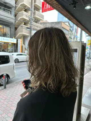パーマ メンズ 鈴木 隆威のヘアスタイル