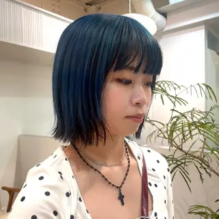 セミロング カラー 🪅ブリーチカラー 🪅琉羽Ruuのヘアスタイル