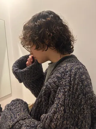 ショート パーマ かおん/パーマ \ウルフパーマのヘアスタイル
