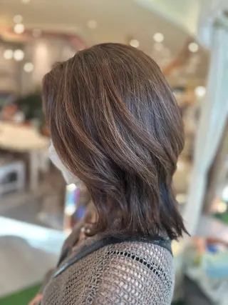 セミロング 韓国風レイヤーカット 🇰🇷❕モカのヘアスタイル