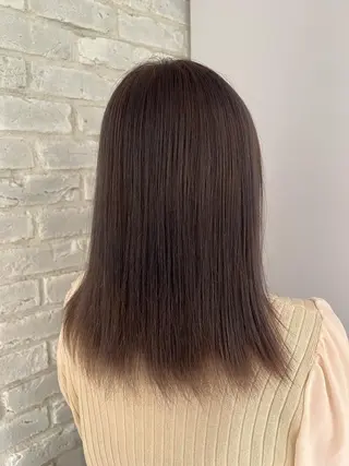 ロング 🤎艶感ベージュ/ ミルクティー🤎のヘアスタイル