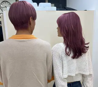 セミロング カラー メンズ ちさと/メンズ ショート/縮毛矯正のヘアスタイル