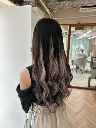 ロング 韓国ヘア×ハイトーン AYA💫のヘアスタイル