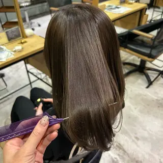 ミディアム カラー 松岡 雪水のヘアスタイル