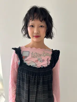 ミディアム ケアパーマ/ブリーチ daisukeのヘアスタイル