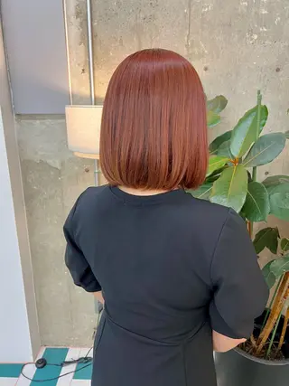 ミディアム noe所属・AYAKA/名古屋/ 栄/ボブ/透明カラーのヘアスタイル