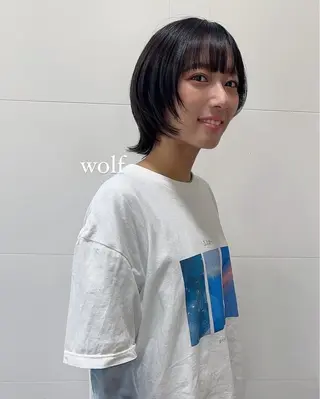 ショート 山下恋佳/矢場町/ ブリーチ/ショートのヘアスタイル