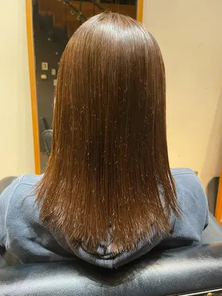 セミロング アンダーバーホワイト上本町所属・園田 としきのヘアスタイル