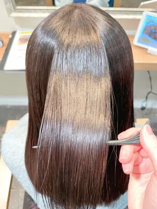 セミロング 坂本 かのんのヘアスタイル