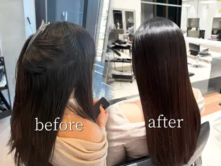 ロング 縮毛矯正/髪質改善/ 斉藤春のヘアスタイル