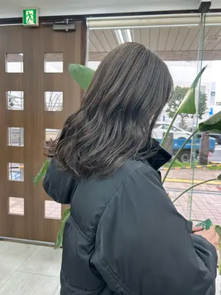 ミディアム ダブルカラー/韓国 ヘア/さわのあかねのヘアスタイル