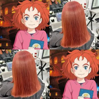 ロング カラー 🍊暖色/ボブヘア chihiro🌼ོのヘアスタイル