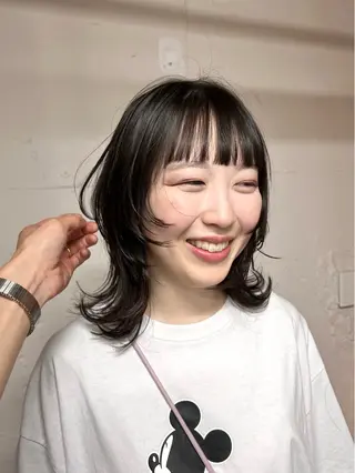 ミディアム tokute Takahashiのヘアスタイル