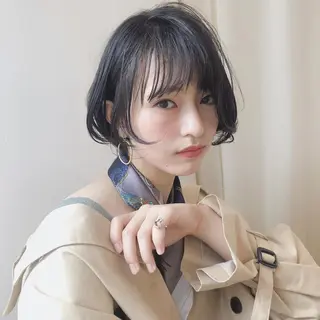 ショート カラー ヘアアレンジ マツエク・マツパ アイブロウ Noah's　Ark所属・透明感カラー🫧ヘア セット🫧松本菜月の眉毛・アイブロウイメージ