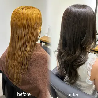 カラー anB アオイのヘアスタイル