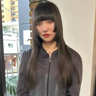 ロング ボブ/顔周りレイヤー 似合わせcut🪽のヘアスタイル