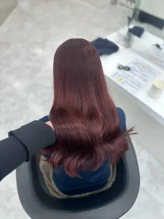 ロング カラー mina/暖色カラー 🥀韓国風カット🥀のヘアスタイル