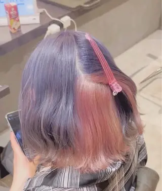 ショート カラー ハイトーン、カラー 特化⟡.·すわ☁️のヘアスタイル