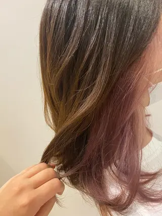 セミロング カラー 🌹艶髪カラー🌹 津田晴加【西荻窪】のヘアスタイル
