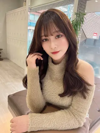 セミロング 高橋 かのんのヘアスタイル