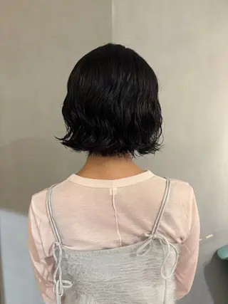 ショート パーマ/ボブ,ロング ヤマシタミウ🌀のヘアスタイル