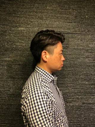 ミディアム メンズ ヒロ銀座所属・牧 颯斗のヘアスタイル