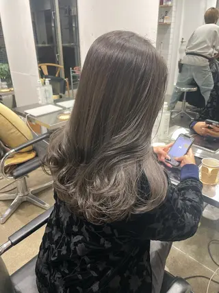 セミロング カラー 🪞♡韓国風スタイル MISATO🪞♡のヘアスタイル