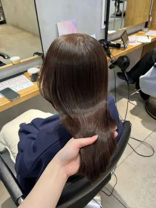 セミロング カラー lomalia ayuのヘアスタイル
