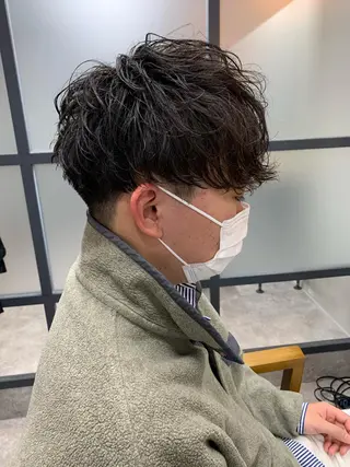 ショート パーマ メンズ 【S.BROOM】 店長　西川徹のヘアスタイル