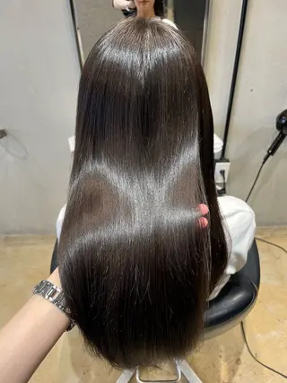 ロング カラー ヘアアレンジ みわ/博多 ブリーチ/メンズヘアのヘアスタイル