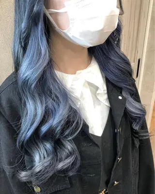 セミロング カラー ハイトーン/韓国風 🤍Nacchi🐈のマツエク・マツパデザイン