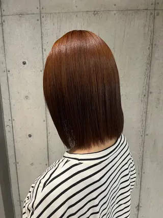 ミディアム カラー 傷ませないカラー・ ボブ・リクト💥のヘアスタイル