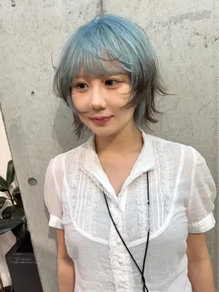 ミディアム カラー lani 天神大名/ブリーチのヘアスタイル